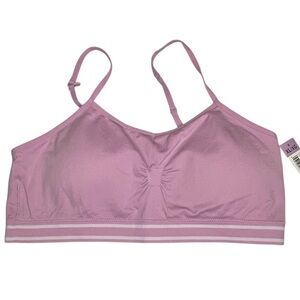 No Boundaries - Purple Lilac - Wire-free Bralette Bra - Womens XL - New